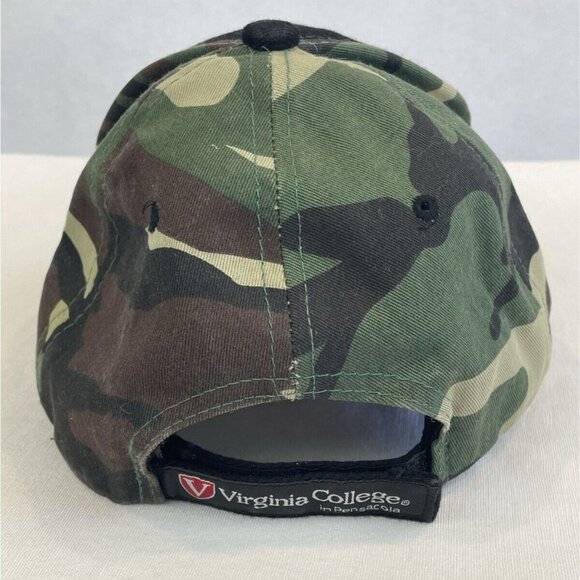 Pensacola Blue Wahoos Snapback Baseball Cap Camo Black Adjustable - Picture 4 of 5